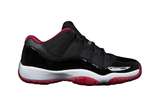 Air Jordan 11 Low GS Bred Black/True Red-White 528896-012