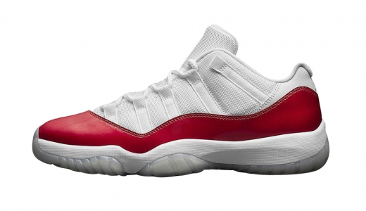 Air Jordan 11 Low GS Varsity Red White / Varsity Red - Black 528896-102