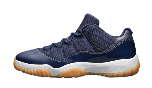 Air Jordan 11 Low Navy Gum Midnight Navy / White - Light Gum Brown 528895405