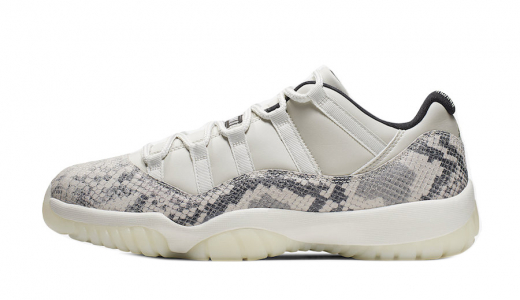 Air Jordan 11 Low Snakeskin Light Bone Light Bone/University Red-Sail-Black CD6846-002