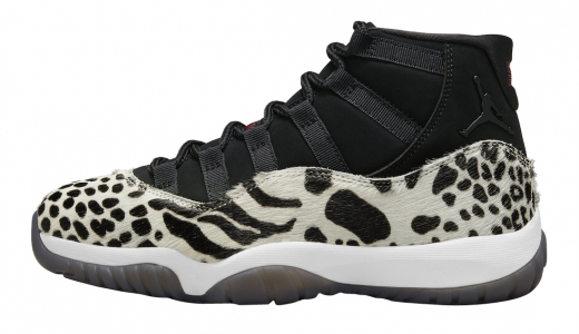 Air Jordan 11 WMNS Animal Instinct Black/Red-Sail-White AR0715-010