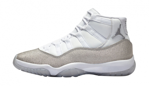 Air Jordan 11 WMNS Metallic Silver White/Metallic Silver-Vast Grey AR0715-100