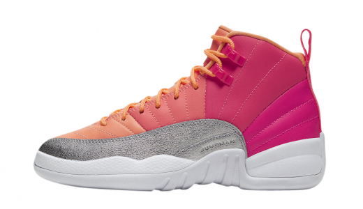 Air Jordan 12 GS Hot Punch Racer Pink/Hot Punch-Bright Mango-White 510815-601