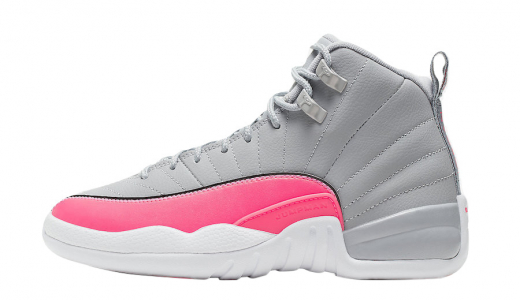 Air Jordan 12 GS Racer Pink Wolf Grey/Racer Pink-Black 510815-060