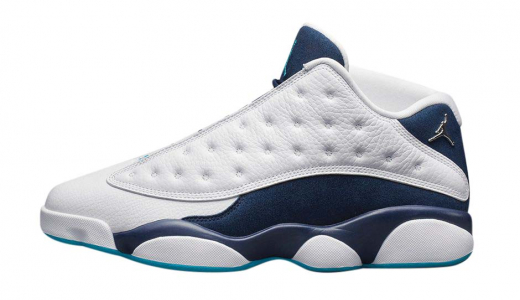 Air Jordan 13 Low Hornets White / Midnight Navy / Turquoise Blue / Metallic Silver 310810107