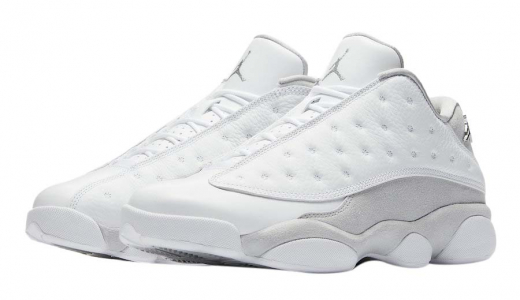 Air Jordan 13 Low Pure Platinum White / Metallic Silver - Pure Platinum 310810-100