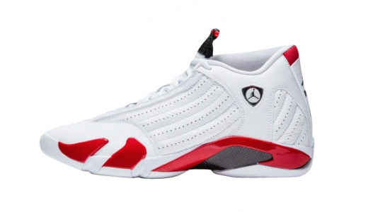 Air Jordan 14 Candy Cane 2019 White/Varsity Red-Metallic Silver-Black 487471-100