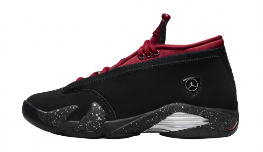 Air Jordan 14 Low WMNS Red Lipstick Black/Metallic Silver-Gym Red DH4121-006