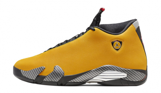 Air Jordan 14 Reverse Ferrari University Gold/Black-University Red BQ3685-706