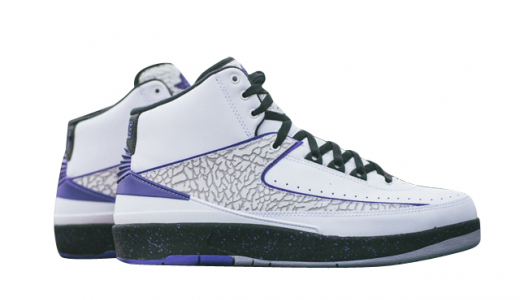 Air Jordan 2 GS Dark Concord White/Dark Concord-Black-Wolf Grey 395718-153