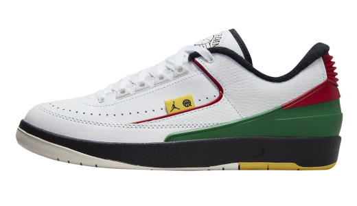 Air Jordan 2 Low Quai 54 White/Green-Red FN7686-100