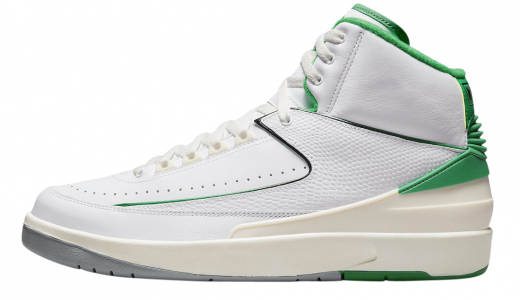 Air Jordan 2 Lucky Green White/Lucky Green-Sail-Light Steel Grey DR8884-103