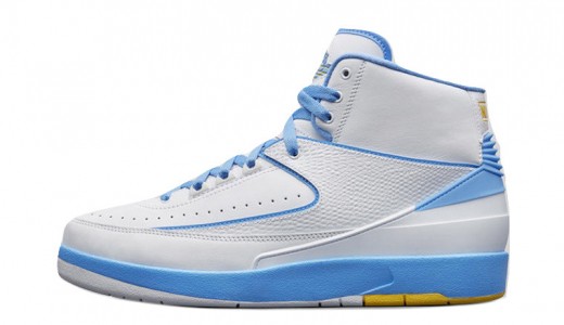 Air Jordan 2 Melo White/Varsity Maize-University Blue 385475-122