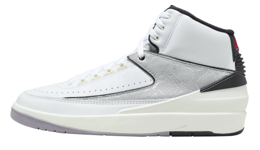 Air Jordan 2 Python White/Fire Red-Black-Sail-Cement Grey DR8884-102