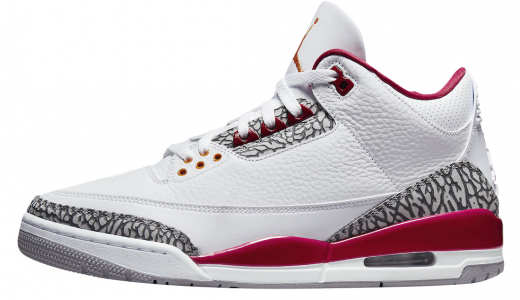 Air Jordan 3 Cardinal Red White/Light Curry-Cardinal Red-Cement Grey CT8532-126