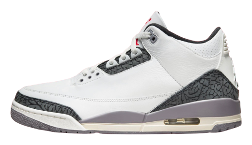 Air Jordan 3 Cement Grey Summit White/Fire Red-Cement Grey-Black CT8532-106