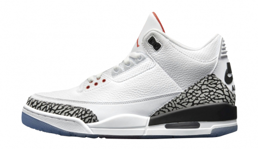 Air Jordan 3 Free Throw Line White/Fire Red-Cement Grey Black 923096-101