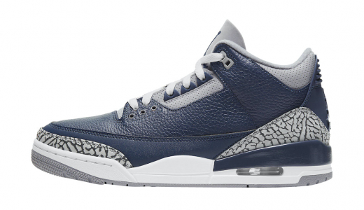 Air Jordan 3 Georgetown Midnight Navy/Cement Grey-White CT8532-401