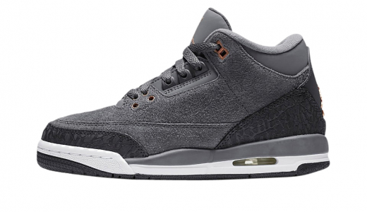 Air Jordan 3 GS Anthracite Anthracite/Metallic Red Bronze-White-Dark Grey 441140-035