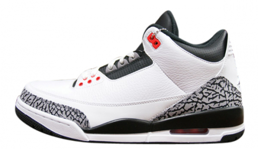 Air Jordan 3 Infrared 23 White/ Black - Wolf Grey - Infrared 23 136064123