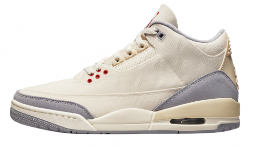 Air Jordan 3 Muslin Muslin/University Red-Cement Grey-Sail DH7139-100