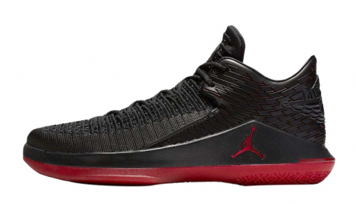 Air Jordan 32 Low Last Shot Black/Gym Red-Tour Yellow AH3347-003