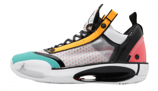 Air Jordan 34 Low Guo Ailun Pop Art White/Black/Multi-color CZ7748100