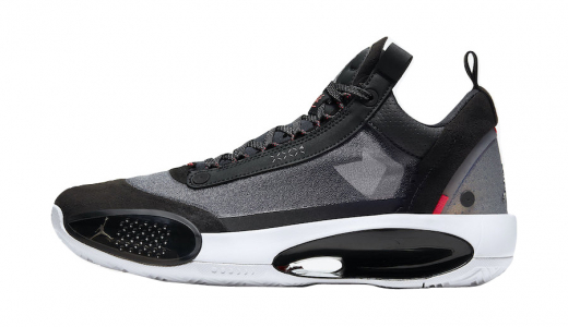 Air Jordan 34 Low Heritage Black/Metallic Silver-White-Red Orbit CU3473-001