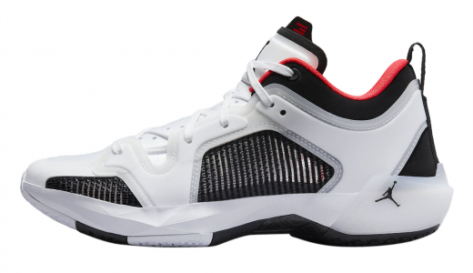 Air Jordan 37 Low White Black Siren Red White/Black-Siren Red DQ4122-100