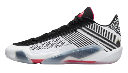 Air Jordan 38 Low Fundamental White/Black-Siren Red FD2326-101