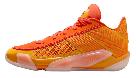 Air Jordan 38 Low Sunshine Taxi/Safety Orange-Sail-Tour Yellow FV3945-700