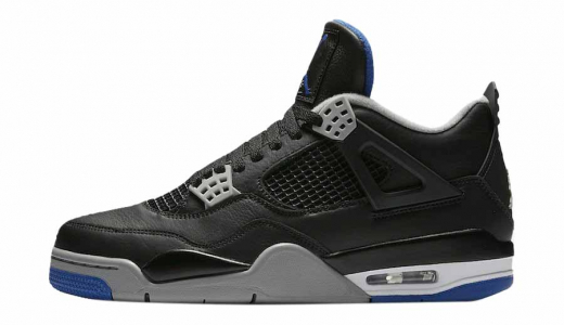 Air Jordan 4 Alternate Motorsport Black / Game Royal - Matte Silver-White 308497-006