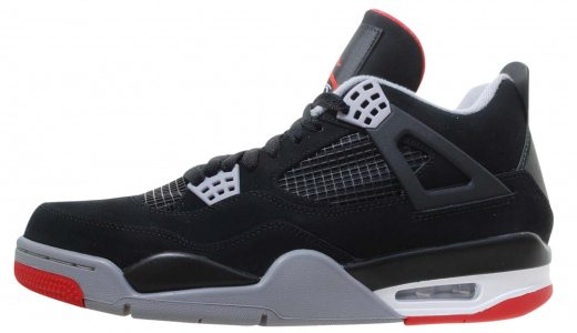 Air Jordan 4 Bred 2012 Black / Cement Grey - Fire Red 308497089