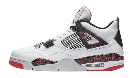 Air Jordan 4 Flight Nostalgia White/Black-Light Crimson-Pale Citron 308497-116