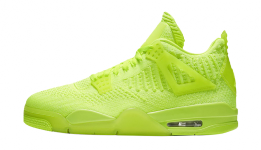 Air Jordan 4 Flyknit Volt Volt/Volt-Black AQ3559-700