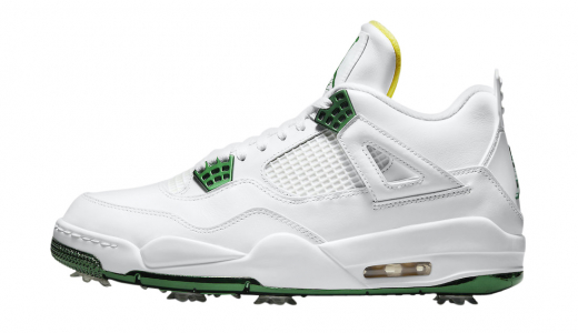 Air Jordan 4 Golf Metallic Green White/Metallic Green CZ2439-100