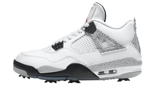 Air Jordan 4 Golf White Cement White/Tech Grey-Black-Fire Red CU9981-100