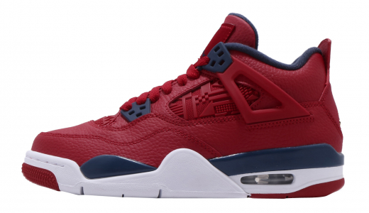 Air Jordan 4 GS FIBA Gym Red/Obsidian-white 408452617