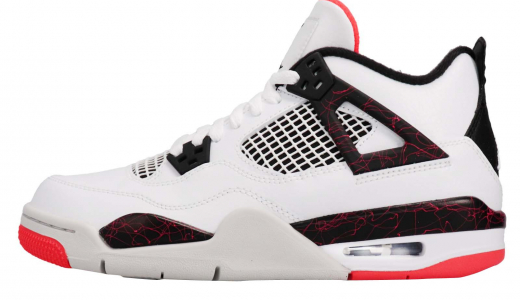 Air Jordan 4 GS Flight Nostalgia White/Black-bright Crimson 408452116