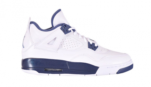 Air Jordan 4 GS Legend Blue White/Legend Blue-Midnight Navy 408452-107