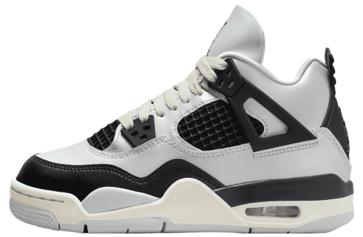 Air Jordan 4 GS Pure Platinum Pure Platinum/Metallic Gold-Sail- Black FZ8585-070