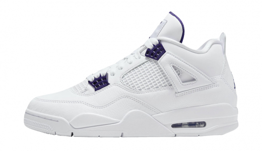 Air Jordan 4 Metallic Purple White/Metallic Silver-Court Purple CT8527-115