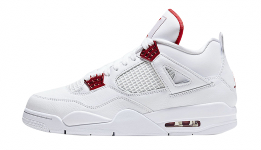 Air Jordan 4 Metallic Red White/University Red-Metallic Silver CT8527-112