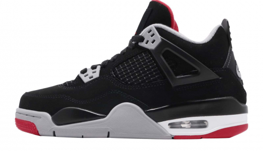 Air Jordan 4 OG GS Bred 2019 Black/Fire Red-cement Grey-summit White 408452060