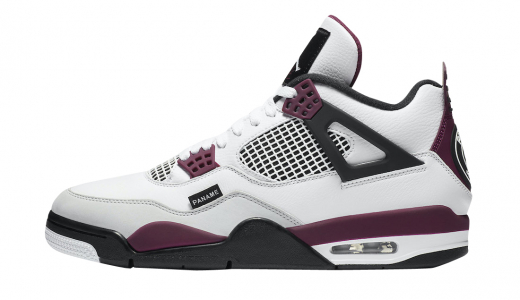 Air Jordan 4 PSG White/Neutral Grey-Black-Bordeaux CZ5624-100