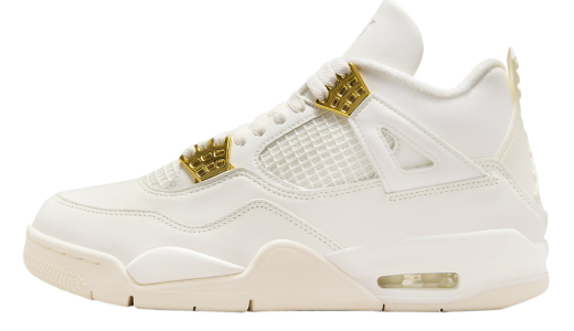 Air Jordan 4 WMNS Metallic Gold Sail/Metallic Gold-Black AQ9129-170