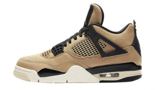 Air Jordan 4 WMNS Mushroom Mushroom/Black-Fossil-Pale Ivory AQ9129-200