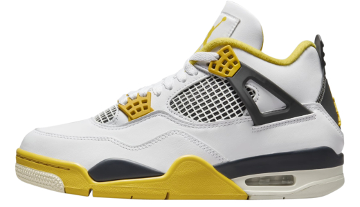 Air Jordan 4 WMNS Vivid Sulfur White/Coconut Milk-Vivid Sulfur-Anthracite AQ9129-101