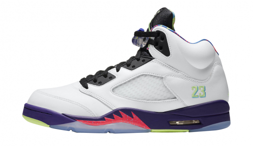 Air Jordan 5 Alternate Bel Air White/Court Purple-Racer Pink-Ghost Green DB3335-100