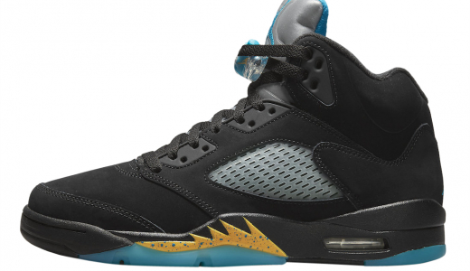 Air Jordan 5 Aqua Black/Aquatone-Taxi DD0587-047